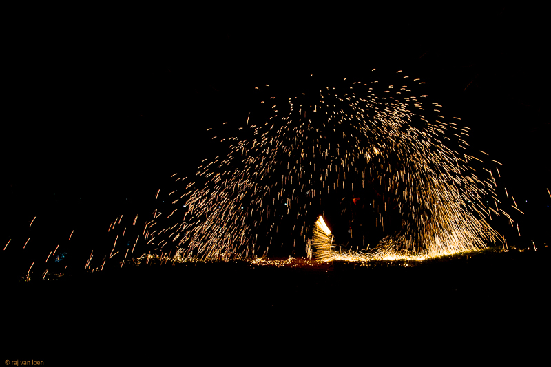 staalwol, lightpainting